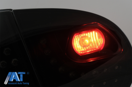 Stopuri LED Fumuriu Dinamic cu Prelungire Bara Spate si Praguri LAterale compatibil cu VW Golf 5 (2004-2007) R32 Design-image-6070259
