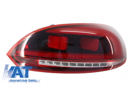 Stopuri LED Light Bar compatibil cu VW Scirocco III (2008+) Rosu/Clar-image-55791