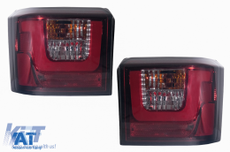 Stopuri LED Light Bar compatibil cu VW T4 Transporter Caravelle Multivan (1990-2003) Rosu Fumuriu-image-6086735