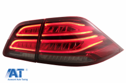 Stopuri LED LightBar compatibil cu Mercedes M-Class W166 (2012-2015) Rosu Clar LHD-image-6075022