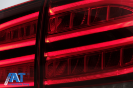 Stopuri LED LightBar compatibil cu Mercedes M-Class W166 (2012-2015) Rosu Clar LHD-image-6075023