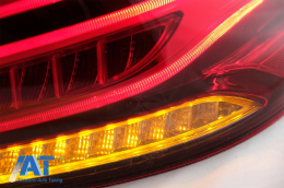 Stopuri LED LightBar compatibil cu Mercedes M-Class W166 (2012-2015) Rosu Clar LHD-image-6075027