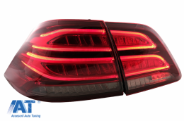 Stopuri LED LightBar compatibil cu Mercedes M-Class W166 (2012-2015) Rosu Clar LHD-image-6075028