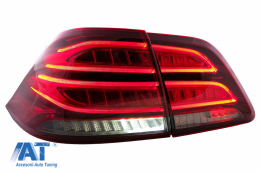 Stopuri LED LightBar compatibil cu Mercedes M-Class W166 (2012-2015) Rosu Clar LHD-image-6075030