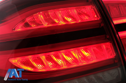 Stopuri LED LightBar compatibil cu Mercedes M-Class W166 (2012-2015) Rosu Clar LHD-image-6075033