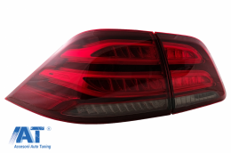 Stopuri LED LightBar compatibil cu Mercedes M-Class W166 (2012-2015) Rosu Clar LHD-image-6075035