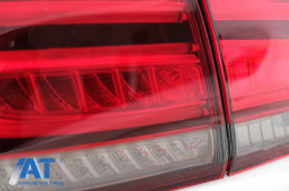 Stopuri LED LightBar compatibil cu Mercedes M-Class W166 (2012-2015) Rosu Clar LHD-image-6075036