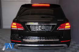 Stopuri LED LightBar compatibil cu Mercedes M-Class W166 (2012-2015) Rosu Clar LHD-image-6085983