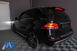 Stopuri LED LightBar compatibil cu Mercedes M-Class W166 (2012-2015) Rosu Clar LHD-image-6085984