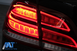 Stopuri LED LightBar compatibil cu Mercedes M-Class W166 (2012-2015) Rosu Clar LHD-image-6085985