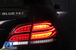 Stopuri LED LightBar compatibil cu Mercedes M-Class W166 (2012-2015) Rosu Clar LHD-image-6085986
