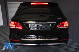Stopuri LED LightBar compatibil cu Mercedes M-Class W166 (2012-2015) Rosu Clar LHD-image-6085987