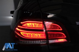 Stopuri LED LightBar compatibil cu Mercedes M-Class W166 (2012-2015) Rosu Clar LHD-image-6085988