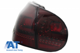 Stopuri LED LITEC compatibil cu VW Golf 5 V (2004-2009) Rosu/Fumuriu Semnal Dinamic Secvential-image-6045763