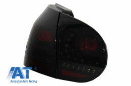Stopuri LED LITEC compatibil cu VW Golf 5 V (2004-2009) Negru/Fumuriu Semnal Dinamic Secvential-image-6045754