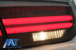 Stopuri LED M Look Black Line compatibil cu BMW Seria 3 F30 (2011-2019) LCI Design cu Semnal Dinamic Secvential-image-6064430