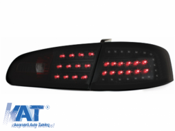 Stopuri LITEC LED compatibil cu SEAT Ibiza 6L 02.02-08  negru/fumuriu-image-6030812