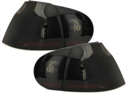 Stopuri LITEC LED compatibil cu VW Golf V 5 03-09 negru/fumuriu-image-64949