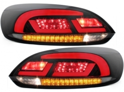 Stopuri Litec LED compatibil cu VW Scirocco III 08-13 negru / fum--image-64595