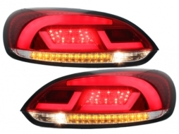 Stopuri Litec LED compatibil cu VW Scirocco III 08-10 rosu / clar-image-62414