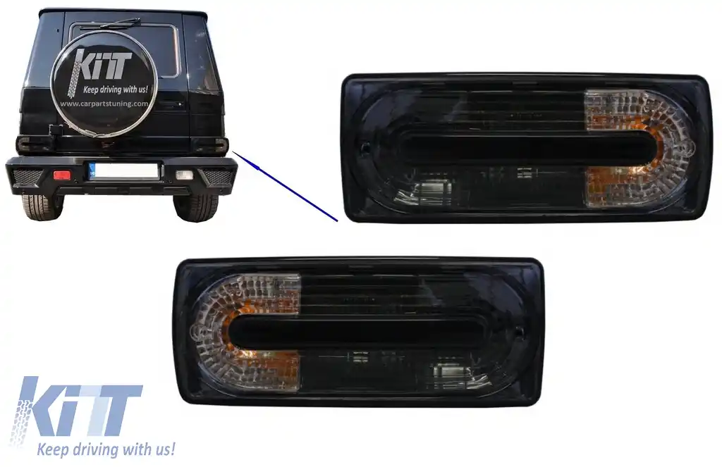 Stopuri Negru Fumuriu compatibil cu Mercedes W463 G-Class (1989-2015) G55 Design-image-6128334
