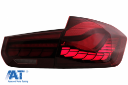 Stopuri OLED compatibil cu BMW Seria 3 F30 (2011-2019) F35 F80 Rosu Clar M4 Design cu Semnal Dinamic Secvential-image-6084395