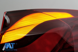 Stopuri OLED compatibil cu BMW Seria 3 F30 (2011-2019) F35 F80 Rosu Clar M4 Design cu Semnal Dinamic Secvential-image-6084405