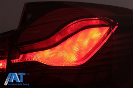 Stopuri OLED compatibil cu BMW Seria 3 F30 (2011-2019) F35 F80 Rosu Clar M4 Design cu Semnal Dinamic Secvential-image-6084408