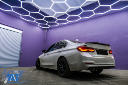 Stopuri OLED compatibil cu BMW Seria 3 F30 (2011-2019) F35 F80 Rosu Clar M4 Design cu Semnal Dinamic Secvential-image-6089128