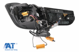 Stopuri OLED compatibil cu BMW Seria 3 F30 (2011-2019) F35 F80 Rosu Fumuriu M4 Design cu Semnal Dinamic Secvential-image-6082803