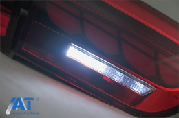Stopuri OLED compatibil cu BMW Seria 4 F32 F33 F36 M4 F82 F83 (2013-03.2019) Rosu Clar cu Semnal Dinamic Secvential-image-6086315