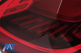 Stopuri OLED compatibil cu BMW Seria 4 F32 F33 F36 M4 F82 F83 (2013-03.2019) Rosu Clar cu Semnal Dinamic Secvential-image-6086318