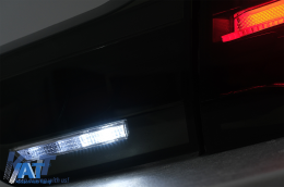 Stopuri OLED compatibil cu BMW Seria 4 F32 F33 F36 M4 F82 F83 (2013-03.2019) Rosu Fumuriu cu Semnal Dinamic Secvential-image-6088415