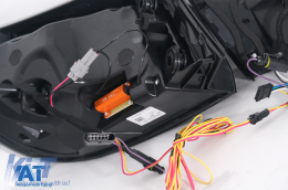 Stopuri OLED compatibil cu BMW Seria 4 F32 F33 F36 M4 F82 F83 (2013-03.2019) Rosu Fumuriu cu Semnal Dinamic Secvential-image-6088419