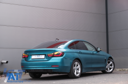 Stopuri OLED compatibil cu BMW Seria 4 F32 F33 F36 M4 F82 F83 (2013-03.2019) Rosu Fumuriu cu Semnal Dinamic Secvential-image-6090846