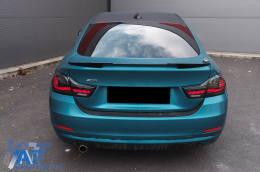 Stopuri OLED compatibil cu BMW Seria 4 F32 F33 F36 M4 F82 F83 (2013-03.2019) Rosu Fumuriu cu Semnal Dinamic Secvential-image-6090848