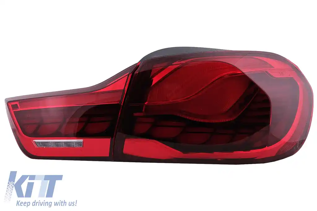 Stopuri OLED compatibil cu BMW Seria 4 F32 F33 F36 M4 F82 F83 (2013-03.2019) Rosu cu Semnal Dinamic Secvential-image-6097446