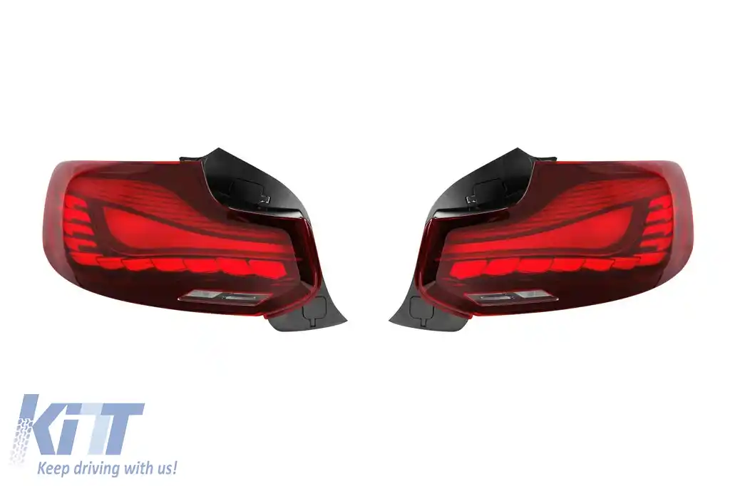Stopuri OLED tip GTS potrivite pentru BMW Seria 2 F22, F23 2014-2020 cu bază roșie, stânga și dreapta