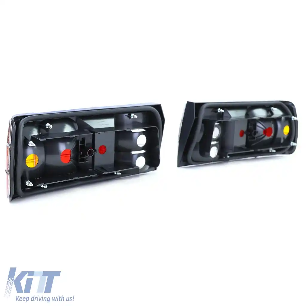 Stopuri spate negre fumurii, pereche, potrivite pentru BMW 3er E30 Limo Cabrio Touring 87-94-image-6261801