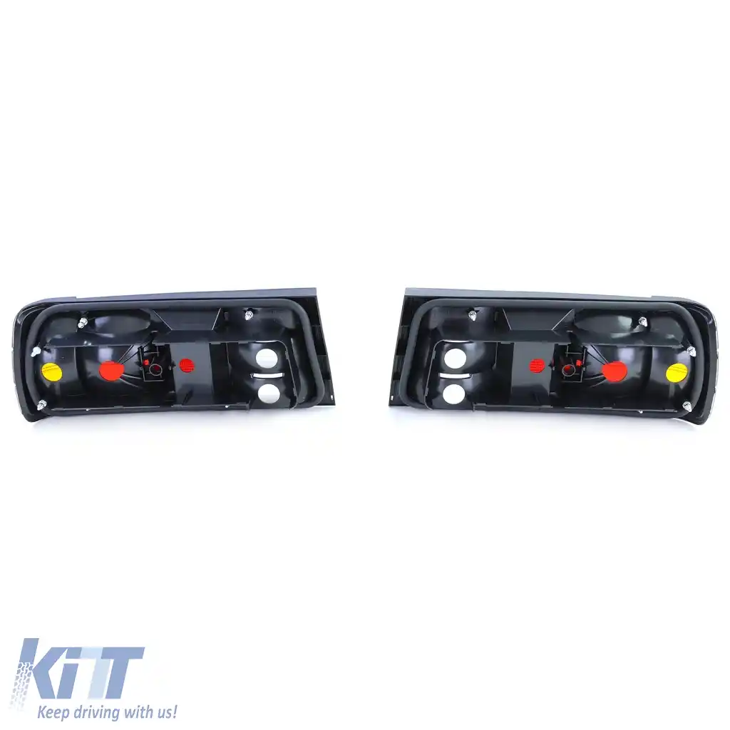 Stopuri spate negre fumurii, pereche, potrivite pentru BMW 3er E30 Limo Cabrio Touring 87-94-image-6261803