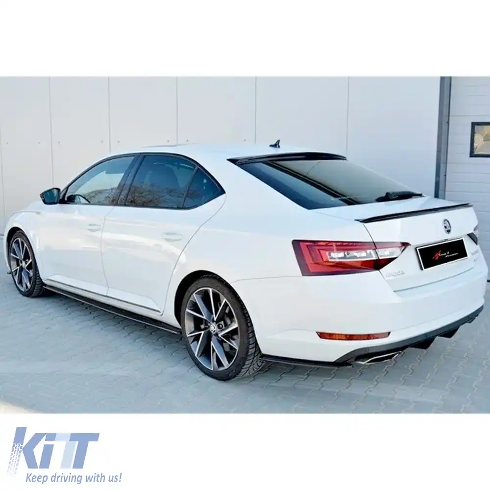 image-13-Superb MK3 Max Spoiler Posterior pentru Acoperiș Negru Pian Plastic Vacuum / 2015 - în sus