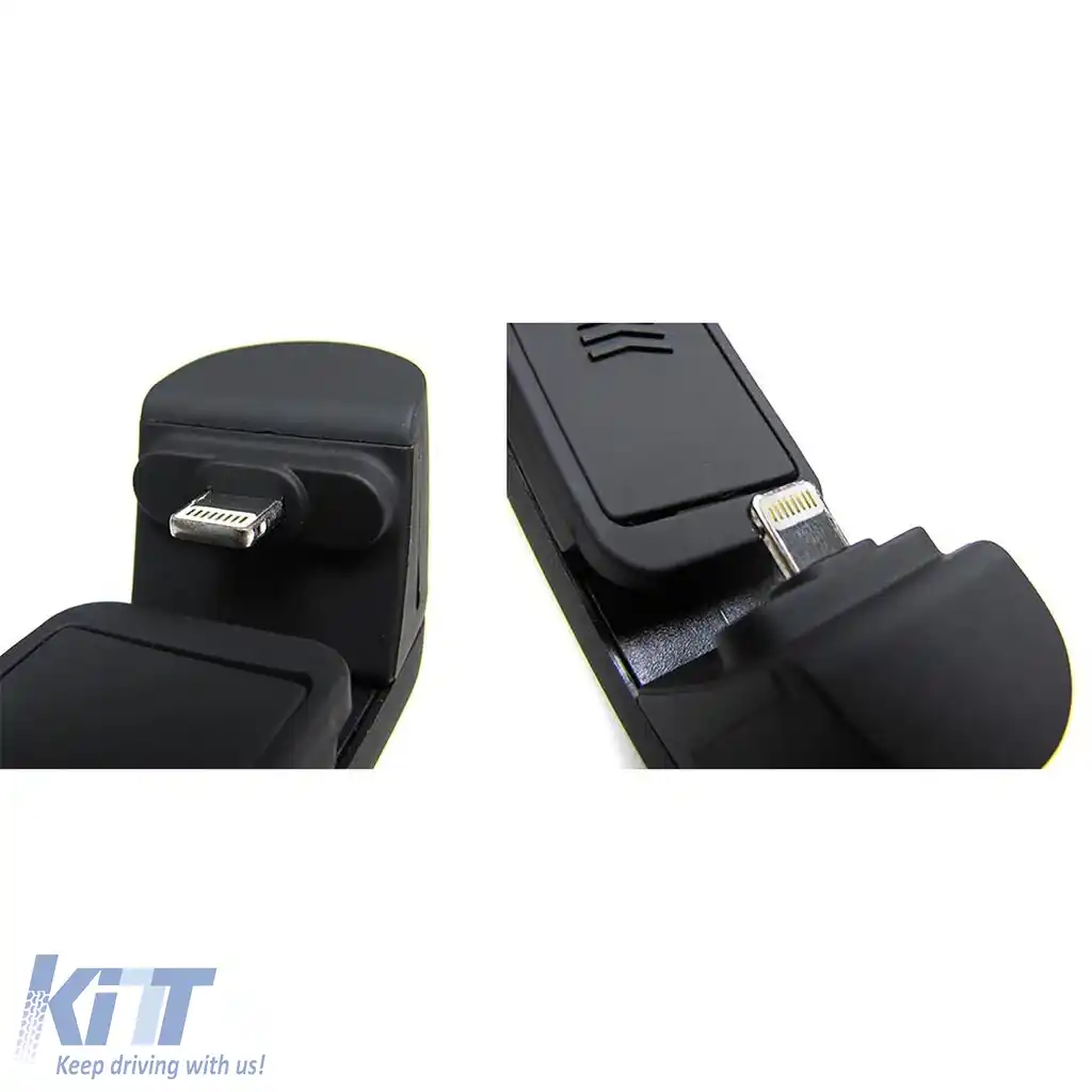 Suport activ pentru telefonul mobil în mașină cu stație de încărcare pentru iPhone 5 5C 5S 5SE 6 6S-image-6190689