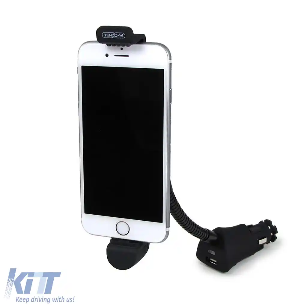 Suport activ pentru telefonul mobil în mașină cu stație de încărcare pentru iPhone 5 5C 5S 5SE 6 6S-image-6190691