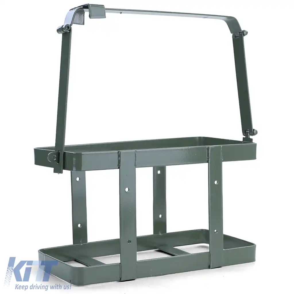 Suport canistră Suport canistră verde pentru canistră metalică de 20L, cu închidere