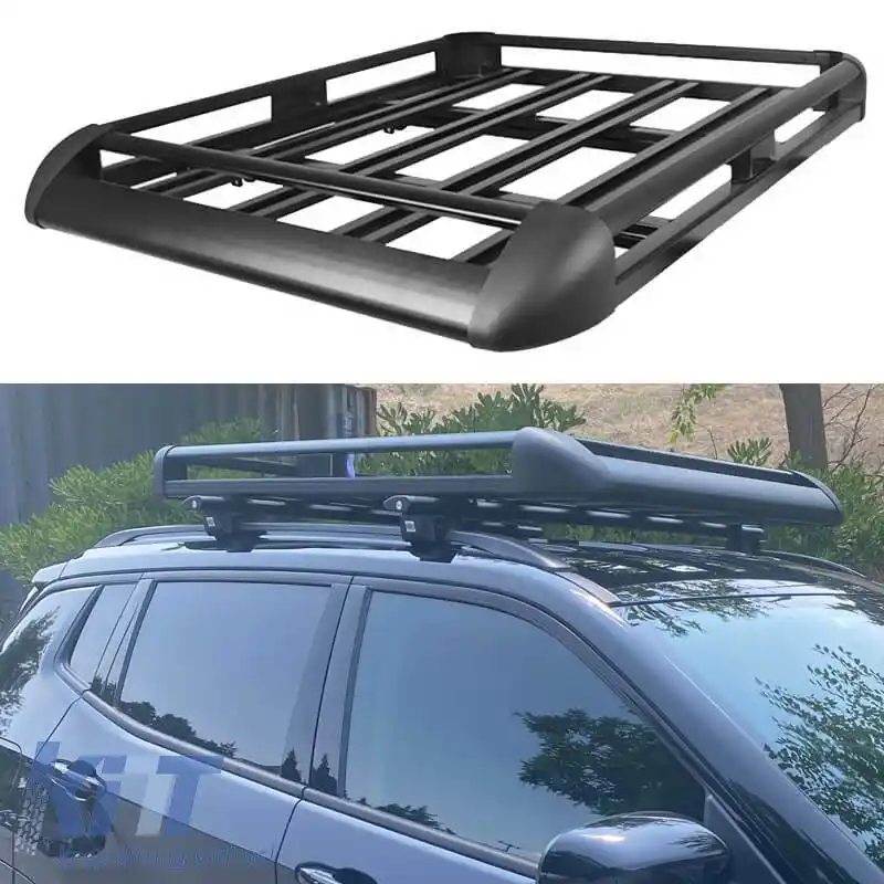 Suport de acoperiș auto din aluminiu negru Aero 140x100cm 28831-image-6310507