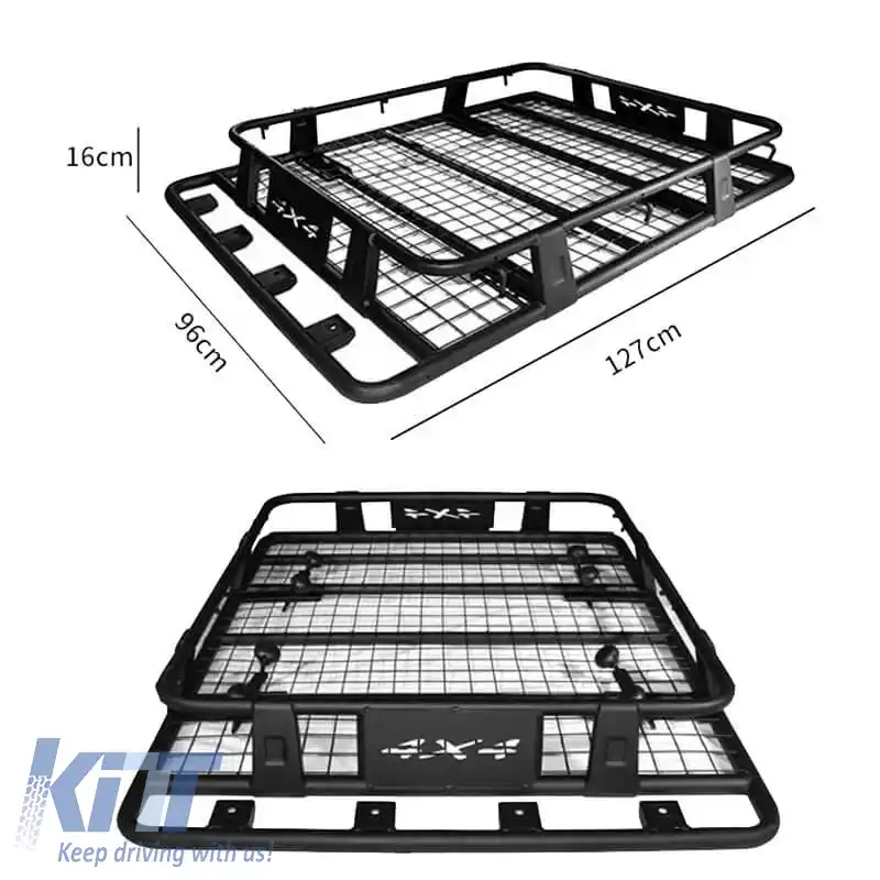 Suport de acoperiș auto metalic negru Safari 127x96cm 28826-image-6299345