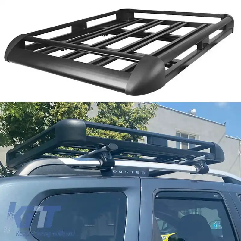 Suport de acoperiș auto Rackit Aluminiu Negru Aero 127x96cm 28827-image-6299369