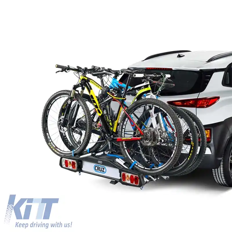 Suport de biciclete pentru carlig Cruz Pivot 3 940-511 Negru, potrivit pentru 3 biciclete-image-6302087