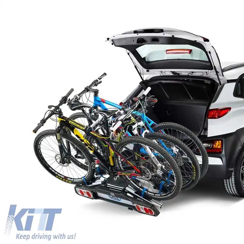 Suport de biciclete pentru carlig Cruz Pivot 3 940-511 Negru, potrivit pentru 3 biciclete-image-6302088