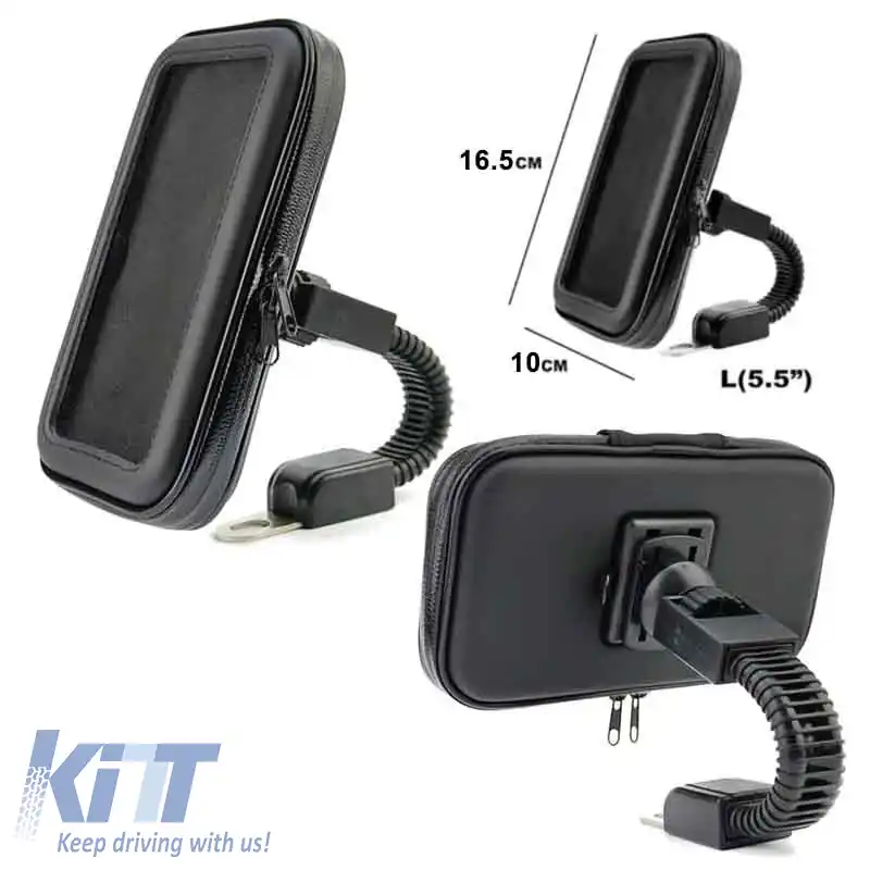 Suport de telefon pentru bicicletă / motocicletă potrivit pentru instalare cu șuruburi impermeabile-image-6294651